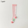 Chaussettes athlétiques hautes au genou pour femmes, tube à rayures, chaussettes de sport en plein air, idéales pour la course à