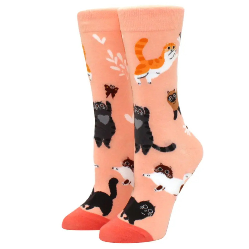 Chaussettes Courtes et Décontractées Kawaii pour Femme, 1 Paire, Happy Funny, Fruit, Harajuku, Couleurs Bonbons, Mi, Taille 35-4