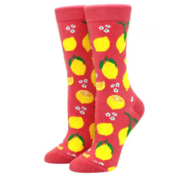 Chaussettes Courtes et Décontractées Kawaii pour Femme, 1 Paire, Happy Funny, Fruit, Harajuku, Couleurs Bonbons, Mi, Taille 35-4