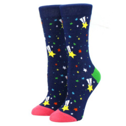 Chaussettes Courtes et Décontractées Kawaii pour Femme, 1 Paire, Happy Funny, Fruit, Harajuku, Couleurs Bonbons, Mi, Taille 35-4