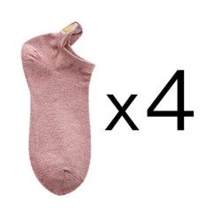 Lot de 4 paires de chaussettes en coton pour femmes, nouvelle collection printemps 2023, motifs brodés en forme de cœur, style d