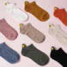 Lot de 4 paires de chaussettes en coton pour femmes, nouvelle collection printemps 2023, motifs brodés en forme de cœur, style d