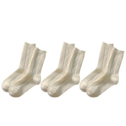 chaussettes femmes chaussettes chaudes d'hiver Lot de 3 paires de chaussettes en laine de cachemire pour femme, ensemble thermiq