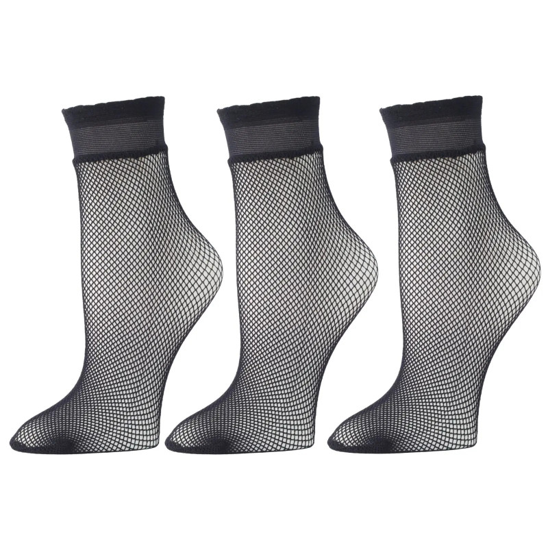 RMSWEETYCanon-Chaussettes résille noires pour femmes, sexy, nylon