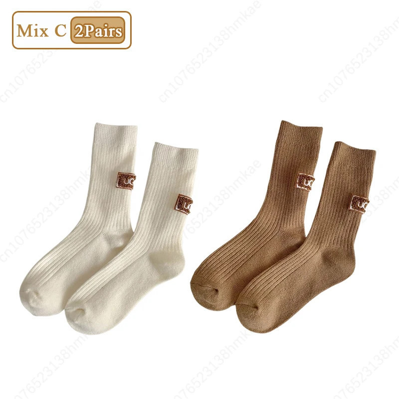 Chaussettes mi-mollet épaisses anti-froid pour femmes, chaussettes rembourrées chaudes, chaussettes de loisirs d'hiver, 1 paire,