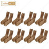 Chaussettes mi-mollet épaisses anti-froid pour femmes, chaussettes rembourrées chaudes, chaussettes de loisirs d'hiver, 1 paire,