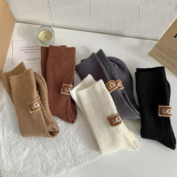 Chaussettes mi-mollet épaisses anti-froid pour femmes, chaussettes rembourrées chaudes, chaussettes de loisirs d'hiver, 1 paire,