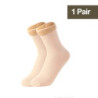 Chaussettes Thermiques Courtes en Laine de Cachemire pour Femme, Bottes de Neige en Velours, Épaisses, Chaudes, pour Hiver, 1/2/