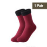 Chaussettes Thermiques Courtes en Laine de Cachemire pour Femme, Bottes de Neige en Velours, Épaisses, Chaudes, pour Hiver, 1/2/