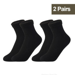 Chaussettes Thermiques Courtes en Laine de Cachemire pour Femme, Bottes de Neige en Velours, Épaisses, Chaudes, pour Hiver, 1/2/