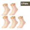 Chaussettes Thermiques Courtes en Laine de Cachemire pour Femme, Bottes de Neige en Velours, Épaisses, Chaudes, pour Hiver, 1/2/