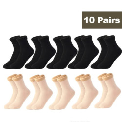 Chaussettes Thermiques Courtes en Laine de Cachemire pour Femme, Bottes de Neige en Velours, Épaisses, Chaudes, pour Hiver, 1/2/