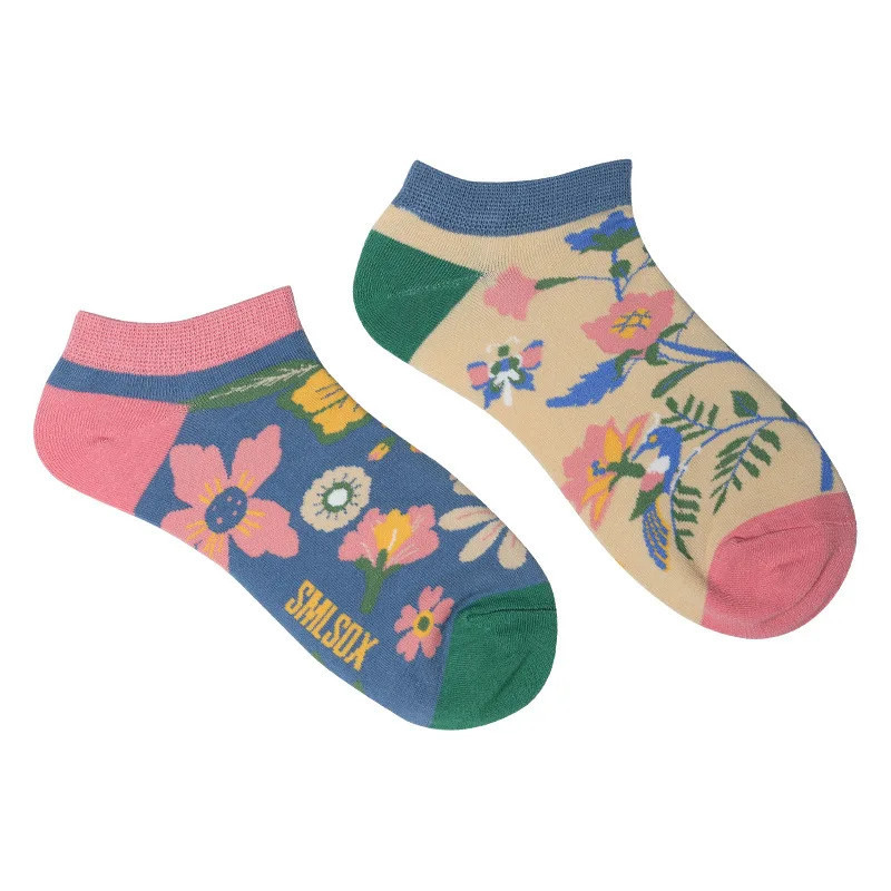 Chaussettes Courtes Colorées en Coton pour Homme et Femme, Animaux, Plantes, Tournesol, Décontracté, Rinçage, Cadeau d'Anniversa