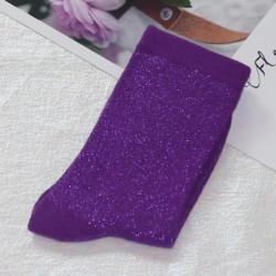 Chaussettes brillantes de style coréen pour femmes, chaussettes en soie argentée dorée, design de luxe, haute qualité, mode sexy