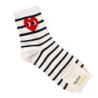 Chaussettes décontractées à pois rayés noirs et blancs, version coréenne, monochromatique, marée d'amour, sports, style ins, ten