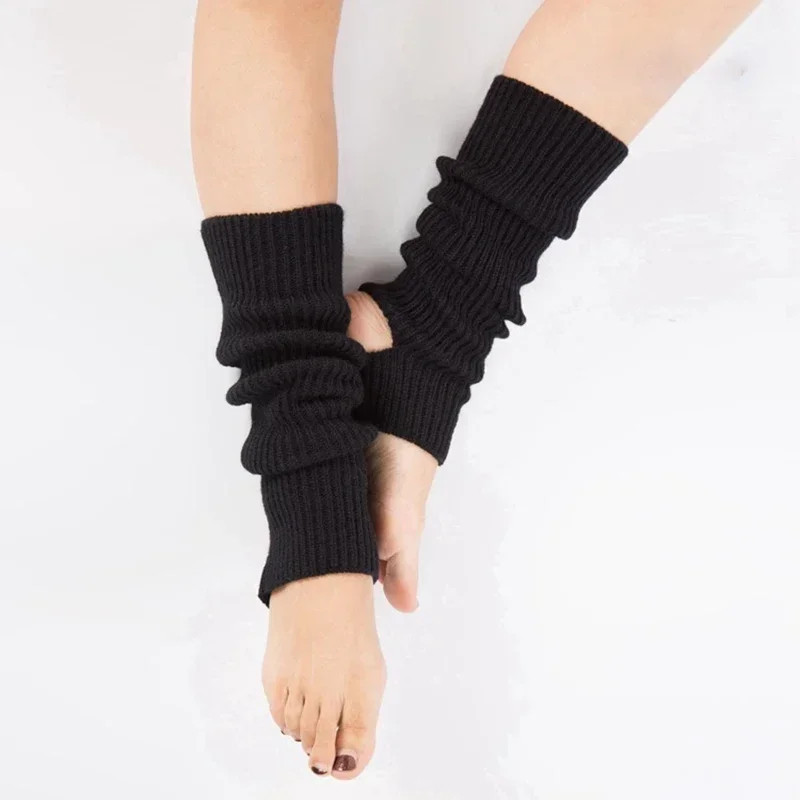 Jambières d'hiver pour femmes et filles, couvre-jambes pour femmes, chaussettes en laine Y2K, bas longs pour la salle de sport, 