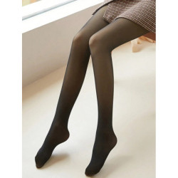 Collants thermiques pour femmes, faux collants translucides, doux et chauds, adaptés au temps froid, bas sexy