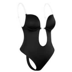 TUNIControl-Soutien-Gorge Intégral pour Femme, Combinaison de Batterie Dos aux, String, Sous-Vêtements Amincissants, Gaine