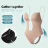 TUNIControl-Soutien-Gorge Intégral pour Femme, Combinaison de Batterie Dos aux, String, Sous-Vêtements Amincissants, Gaine