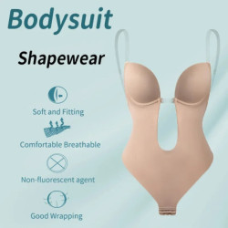 TUNIControl-Soutien-Gorge Intégral pour Femme, Combinaison de Batterie Dos aux, String, Sous-Vêtements Amincissants, Gaine