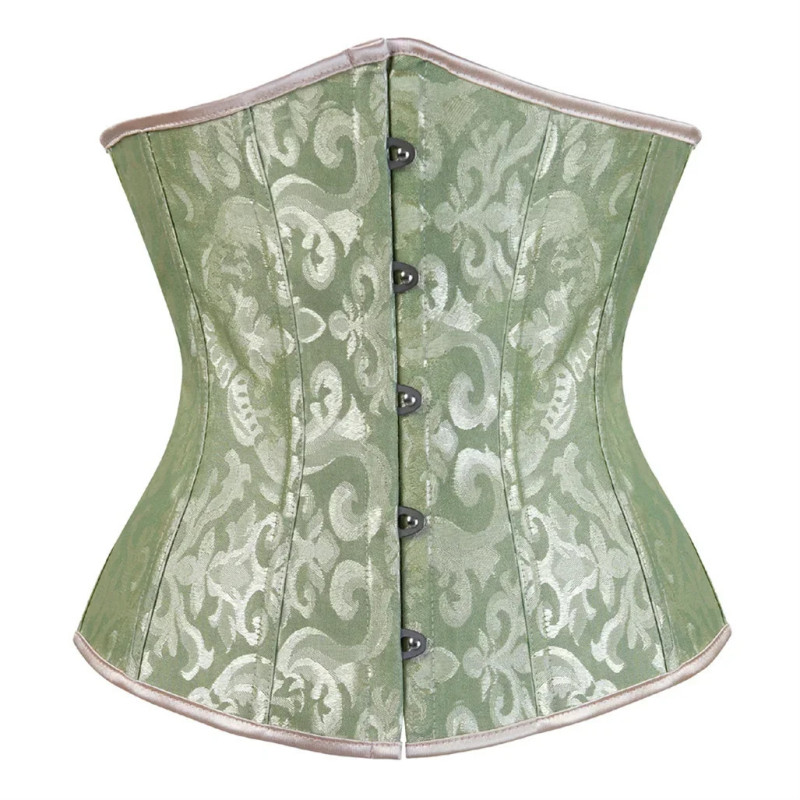 Corset Gothique à Fleurs pour Femme, Bustier Jacquard Sexy, Entraîneur de Taille, Costume de Carnaval, Grande Taille