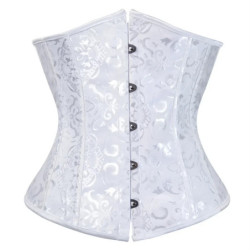 Corset Gothique à Fleurs pour Femme, Bustier Jacquard Sexy, Entraîneur de Taille, Costume de Carnaval, Grande Taille