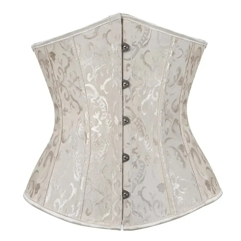 Corset Gothique à Fleurs pour Femme, Bustier Jacquard Sexy, Entraîneur de Taille, Costume de Carnaval, Grande Taille