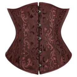 Corset Gothique à Fleurs pour Femme, Bustier Jacquard Sexy, Entraîneur de Taille, Costume de Carnaval, Grande Taille