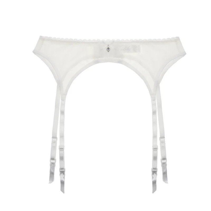 Varsbaby-Porte-jarretelles transparent en fil sexy, sous-vêtements monochromes, noir, blanc, vin, rouge, S, M, L, XL, média