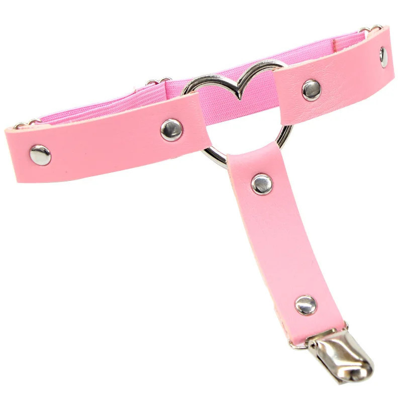 Porte-jarretelles en cuir pour femmes, sexy, punk, élastique, SFP, sangle de jambe, bas gothiques, ceinture, jarretelles pour fi