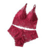 Ensemble de sous-vêtements en dentelle sexy pour femmes, soutien-gorge sans fil sans couture, ensembles de soutien-gorge et culo