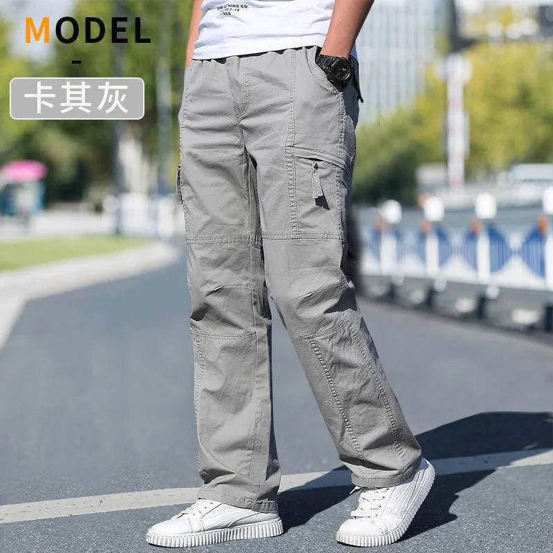 Pantalon cargo décontracté en coton pour hommes, vêtements de travail, joggeurs d'escalade, pantalons de survêtement, zones bre,