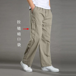 Pantalon cargo décontracté en coton pour hommes, vêtements de travail, joggeurs d'escalade, pantalons de survêtement, zones bre,