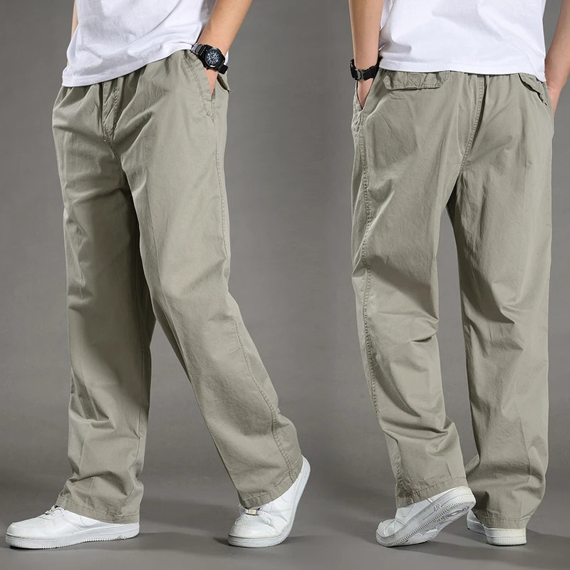 Pantalon cargo décontracté en coton pour hommes, vêtements de travail, joggeurs d'escalade, pantalons de survêtement, zones bre,