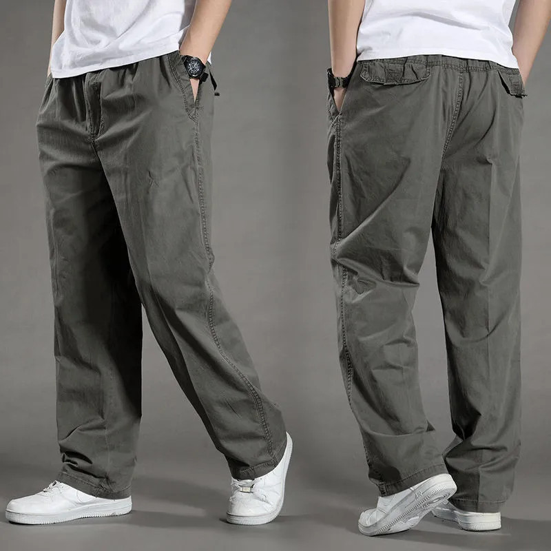 Pantalon cargo décontracté en coton pour hommes, vêtements de travail, joggeurs d'escalade, pantalons de survêtement, zones bre,