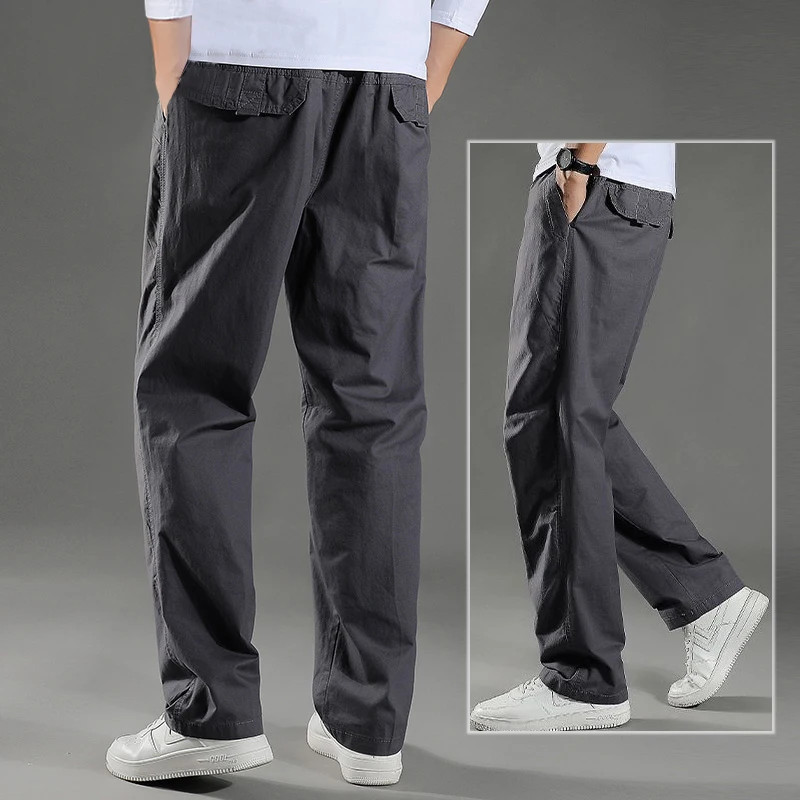 Pantalon cargo décontracté en coton pour hommes, vêtements de travail, joggeurs d'escalade, pantalons de survêtement, zones bre,