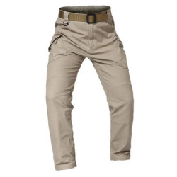 Pantalon cargo élastique à poches multiples pour hommes, pantalon amincissant, militaire, urbain, piedmont keepitcal, fjMen, 5XL