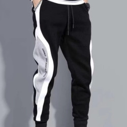 Pantalon de survêtement noir Hip Hop pour homme, Jogger de proximité, Wstring, Mode, Confortable, FJMale, Décontracté, Taille él