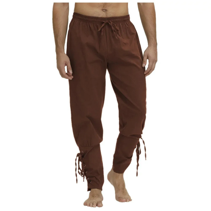 Costume Viking pour homme, pantalon médiéval Renaissance, short Wstring de proximité, costume d'Halloween, cosplay adulte, 7,5