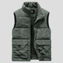 Gilets de l'armée à col montant pour hommes, glaçure chaude, vêtements épais, veste d'hiver, sourire masculin