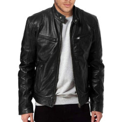 Blouson d'automne en cuir PU homme, slim, coupe-vent, décontracté, à la mode, moto, 2024