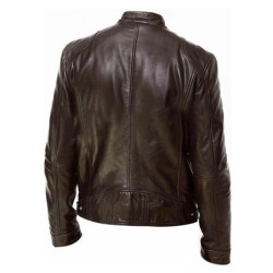 Blouson d'automne en cuir PU homme, slim, coupe-vent, décontracté, à la mode, moto, 2024