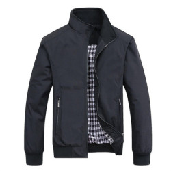 2025 Printemps Automne Casual Solide Mode Slim Bomber Veste Hommes Pardessus Nouvelle Arrivée Baseball Vestes Hommes Veste M-6XL