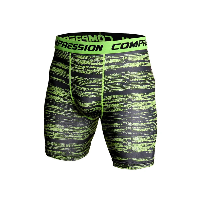 CamSolomon-Short de compression élastique imprimé 3D pour homme, vêtement moulant de musculation, de gym, de sport et de course