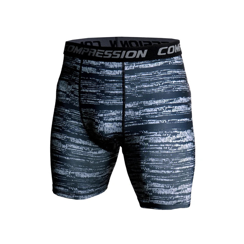 CamSolomon-Short de compression élastique imprimé 3D pour homme, vêtement moulant de musculation, de gym, de sport et de course