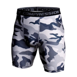 CamSolomon-Short de compression élastique imprimé 3D pour homme, vêtement moulant de musculation, de gym, de sport et de course