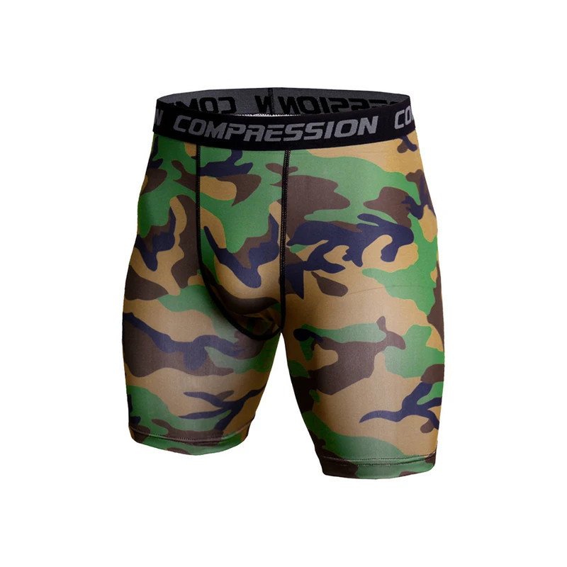 CamSolomon-Short de compression élastique imprimé 3D pour homme, vêtement moulant de musculation, de gym, de sport et de course