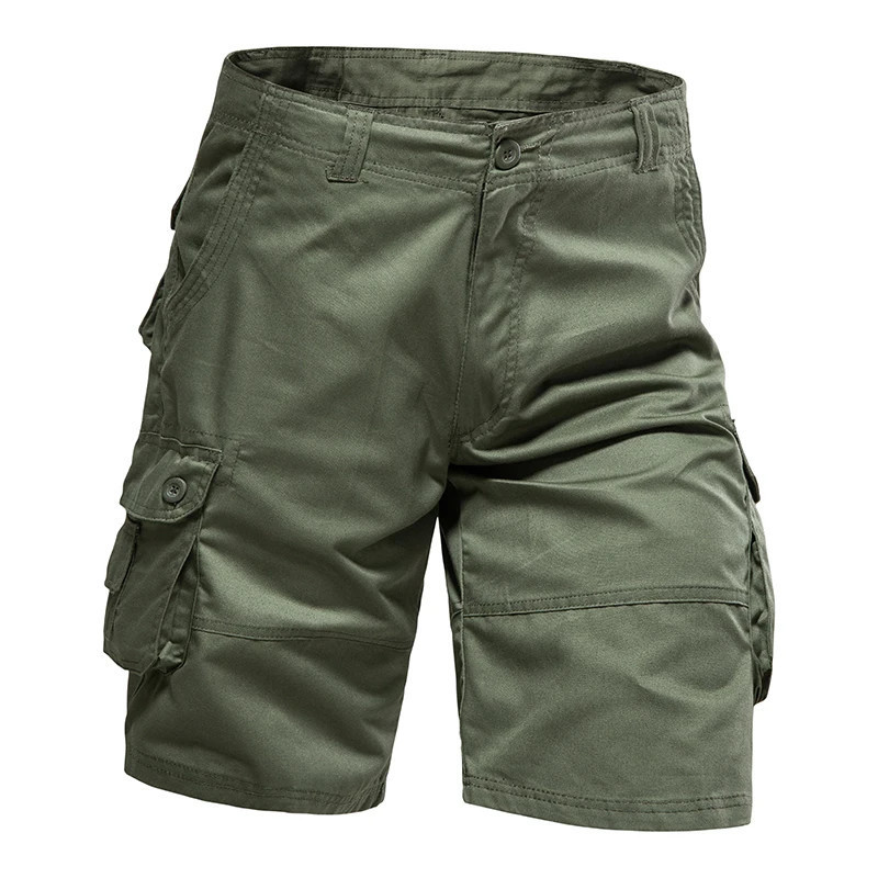 Short ample grande taille pour hommes, salopette multi-poches, en coton, confortable, Nickel, pantalon de plage, sport en plein 