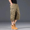 Short cargo décontracté pour homme, pantalon sous le genou, taille élastique, grande taille, jogging en plein air, pantalon DulC