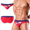 Maillot de bain taille basse pour hommes, sexy, push-up, short de plage, été, surf, gay, bikini, imbibé